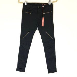 NEW Blank NYC Black Zipper Skinny Jeans Girls 14